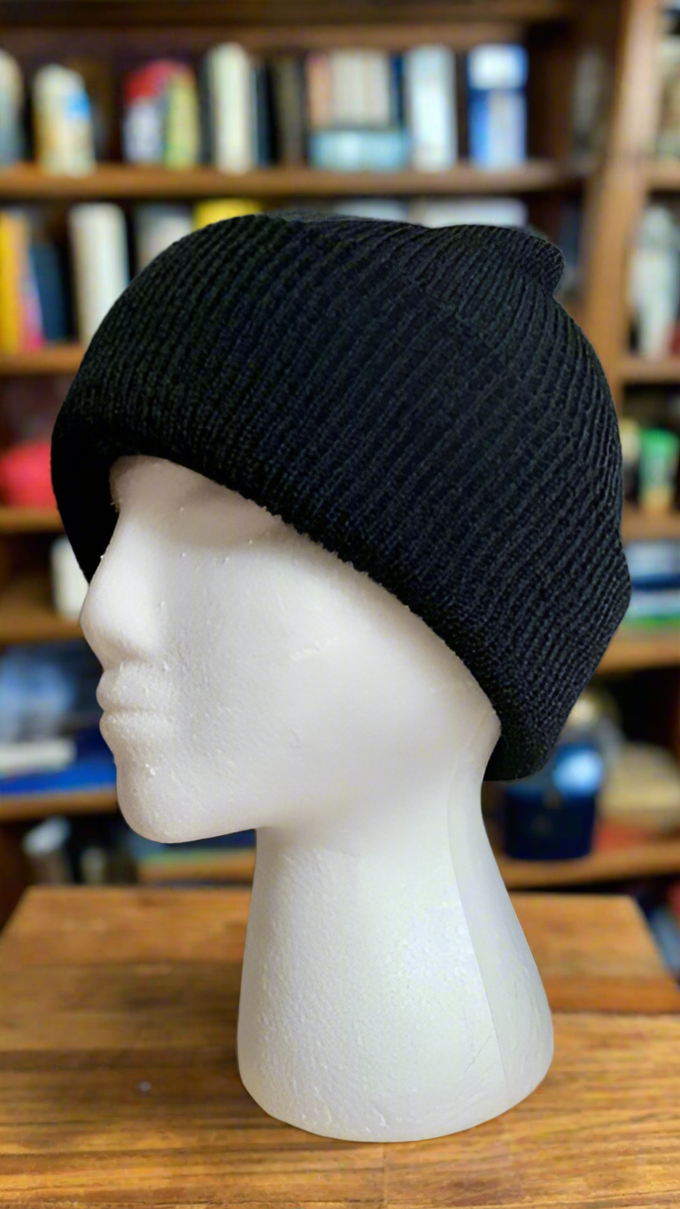 Black Wool Cap